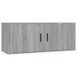 vidaXL Meuble TV mural Sonoma gris 100x34 5x40 cm