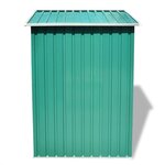 vidaXL Abri de stockage pour jardin Métal Vert 204 x 132 x 186 cm