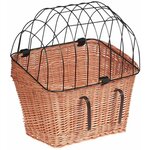 FLAMINGO Panier de transport de vélo pour chiens Osier 45x38x47 cm
