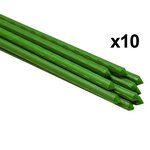 Lot de 10 tuteurs pour plantes et légumes - En fer - Hauteur : 180 cm