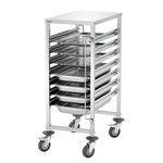 Chariot gastronorme 7 tiroirs - bartscher -  - plastique 450x620x1010mm