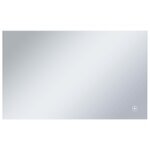 vidaXL Miroir mural à LED de salle de bain et capteur tactile 100x60cm