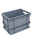 (BAC PLASTIQUE PP NORME EUROPE) Bac plastique multi-usages poignées ouvertes 400 x 300 x 240
