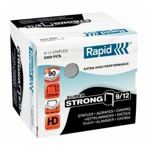 boite de 5000 agrafes Super Strong 9/12 galvanisées RAPID