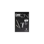 Bloc carb'on noir encolle a5 - 20 feuilles - 120g - clairefontaine
