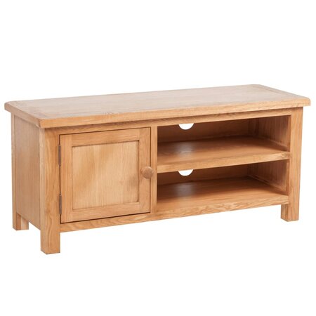 vidaXL Meuble TV 103 x 36 x 46 cm Bois de chêne solide