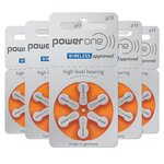 Powerone 13 : piles auditives sans mercure  5 plaquettes