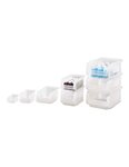 (lot   36 bacs) bac à bec plastique translucide 230 x 150 x 125mm