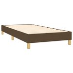 vidaXL Lit à sommier tapissier avec matelas Marron foncé 80x200 cm
