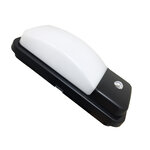 Applique murale noire extérieure led ip65 20w avec détecteur de mouvement - blanc froid 6000k - 8000k - silamp