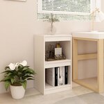 vidaXL Bibliothèque Blanc 40x30x71 5 cm Bois de pin massif