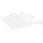 vidaXL Carreaux mosaïque 11 Pièces Blanc 30x30 cm Verre