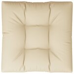 vidaXL Coussin de canapé palette Beige 70x70x10 cm