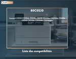 Qualitoner lot de x1 toner 80c0s20 cyan compatible pour lexmark