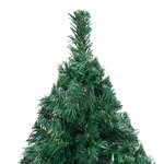 vidaXL Arbre de Noël artificiel avec branches épaisses vert 150 cm PVC