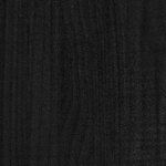 vidaXL Cadre de lit Noir Bois massif 180x200 cm Super King