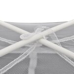 vidaXL Tente de camping 200x180x150 cm Fibre de verre Blanc