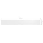vidaXL Écran de balcon Blanc 75x600 cm Tissu Oxford