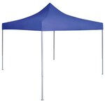 vidaXL Tente de réception pliable professionnelle 2x2 m Acier Bleu