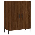 vidaXL Buffet haut Chêne marron 69 5x34x180 cm Bois d'ingénierie