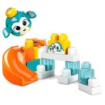 MEGA BLOKS First Builders Peek A Blocks Toboggan des Pingouins - 14 blocs - 12 mois et +