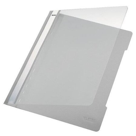 Lot de 25 chemise à lamelle standard a4 pvc gris leitz