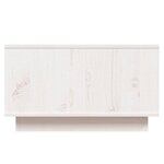 vidaXL Table basse Blanc 55x56x32 cm Bois massif de pin
