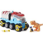 Pat patrouille - camion interactif tout-terrain dino patroller paw patrol + figurine chase -  6058905 - jouet enfant 3 ans et +