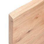 vidaXL Dessus de table marron clair 120x60x4 cm bois chêne traité