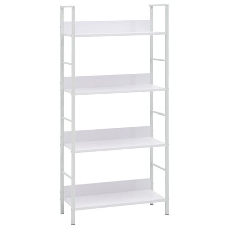 vidaXL Bibliothèque à 4 niveaux Blanc 60x27 6x124 5 cm Aggloméré
