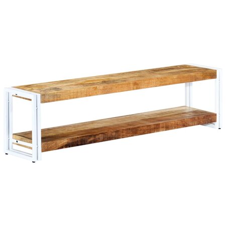 vidaXL Meuble TV 150 x 30 x 40 cm Bois massif de manguier