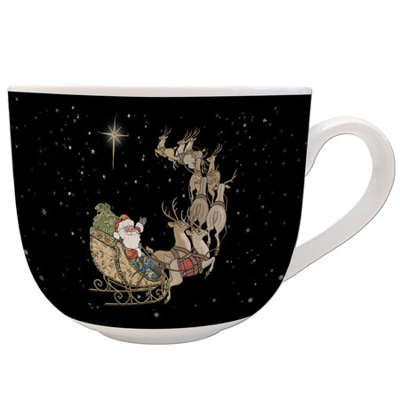 Bol traineau du père noël - bug art noël