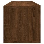 vidaXL Armoire murale TV Chêne marron 100x30x30 cm Bois d'ingénierie