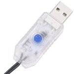 vidaXL Guirlande LED avec 300 LED Multicolore pastel 30 m PVC