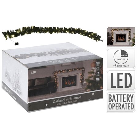 Ambiance Guirlande lumineuse de Noël avec 30 LED 270 cm