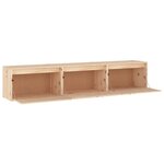 vidaXL Meubles TV 3 Pièces Bois massif de pin