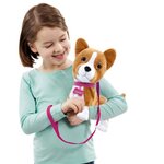 Lizzie le Corgi - Peluche a fonction - un chien qui marche et aboie -GOLIATH