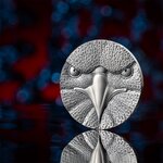 BINARY EAGLE Cryptocurrency 2 onces argent monnaie 1000 Satoshi United Crypto States 2023