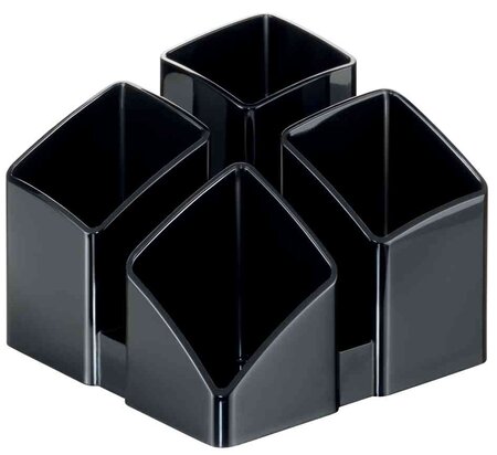 Multipot à crayons SCALA 4 compartiments Noir HAN