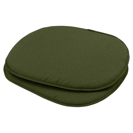 Madison Coussins de siège Panama 2 Pièces 39x36 cm Vert