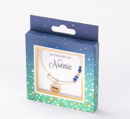 Bracelet noemie avec perles bleues