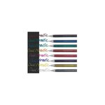 Hybrid stylo roller encre gel 'dual pen'  vert/bleu x 12 pentel