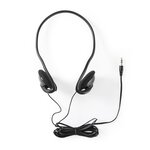 Écouteurs Filaires | Câble Rond de 2,1 m | Supra-Auriculaires | Noir