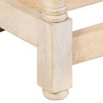 vidaXL Table de salle à manger Rond 110x76 cm Bois de manguier massif