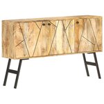 vidaXL Buffet 118x30x75 cm Bois de manguier massif
