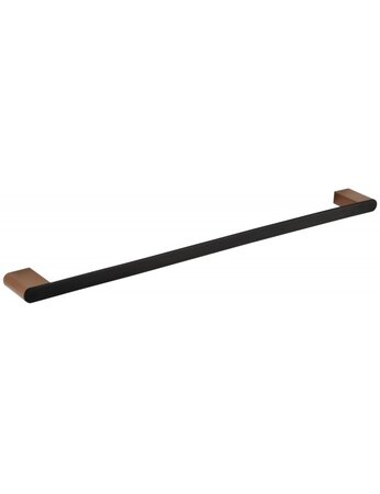 Porte-serviette GALLA en laiton noir et doré 60 x6 x2 cm