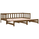 vidaXL Lit coulissant Marron miel 2x(80x200) cm Bois de pin massif