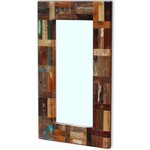 vidaXL Miroir Bois de récupération massif 80 x 50 cm