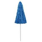 vidaXL Parasol de plage Hawaii Bleu 240 cm