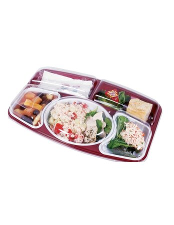 (lot  60 plateaux) plateau repas prestige bordeaux 34 x 27 x 6 5cm